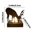 thumbnail image 3 of LEFTHIGH Home Elegant Metal Iron Christmas Deer Candlestick. Attractive Christmas Tabletop Decor with Illuminating Ambiance for Festive Home Christmas Decoration Home, 3 of 6