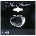 thumbnail image 2 of Mi Amore Crystal Sized-Ring Silver-Tone/Black Size 7.00, 2 of 2