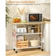 thumbnail image 3 of Isla de Cocina ThreeHio con 3 Estantes, Carrito Rodante Blanco, 3 of 8