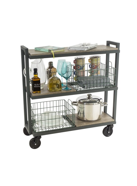 CoSoTower Atlantic 3-Tier Cart System Green
