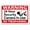 Warning Sign 3, variant on Warning Remove All Personal Loose Items - 8"x12" Warning Sticker Security Sign, Outdoor Use for Home, Business, Vehicle