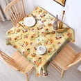thumbnail image 2 of Fall Pumpkins Leaves Pattern Square Tablecloth,Waterproof Square Table Cover,Wipeable Spillproof Washable Table Cover for Home Kitchen Party Decor 42"X42"(107x107cm), 2 of 6