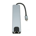 thumbnail image 1 of 8 In 1 Docking Station, Fast Heat Dissipation 8 In 1 Type C Docking Station 4K HD USB3.0  For Gaming Grey, 1 of 8