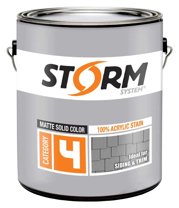 Storm System Solid Matte Neutral Acrylic Latex Stain 1 gal