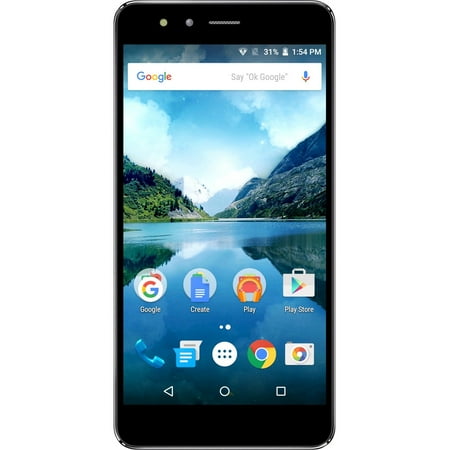 FiGO Atrium 5.5, Dual SIM Unlocked Smartphone, US & Intl GSM 4G LTE (Black)