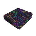 thumbnail image 2 of KLL Chemistry Science Print Fleece Throw Blanket, Horizontal Fleece Bedding Cute Soft Blankets Comfy Fleece Flannel Plush Home Decor for Couch & Bed -80"x60", 2 of 9