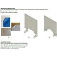 thumbnail image 7 of Sneeze Guard - 32"w x 24"h Protective Freestanding Shield Guards Against Sneezing and Coughing/ 1/8" Thk (11.75"w X 2.5"h Cutout) (32x24 (10-Pack)), 7 of 7