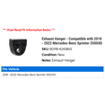 thumbnail image 2 of Exhaust Hanger - Compatible with 2018 - 2022 Mercedes-Benz Sprinter 3500XD 2019 2020 2021, 2 of 2