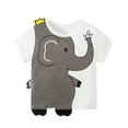thumbnail image 2 of YTDSCS Kids Baby Boys Girls T-Shirt Summer Short Sleeved Tees Toddler Cartoon Dinosaur T Shirts Pullover Crew Neckline Top Cute Casual Shirt Tee Clothes,Sizes 1-8T, 2 of 7