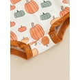 thumbnail image 7 of GXFC Infant Baby Girls Halloween Romper Newborn Girls Long Sleeve Pumpkin Print One Piece Jumpsuit Halloween Bodysuit Costume 0-24M, 7 of 7