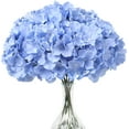 thumbnail image 7 of 10 Pcs Purple Hydrangea Silk Fake Flowers, Full Artificial Flowers Heads with Stems for DIY Home Wedding Bridal Shower Baby Shower Shop Party Decor, 7 of 7