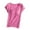 Hot Pink, variant on Kaemgyyd Womens Pajama Tops Built in Padded Bra Plus Size Short Sleeve Crew Neck Sleepwear Comfy Breathable T-Shirt Loungewear