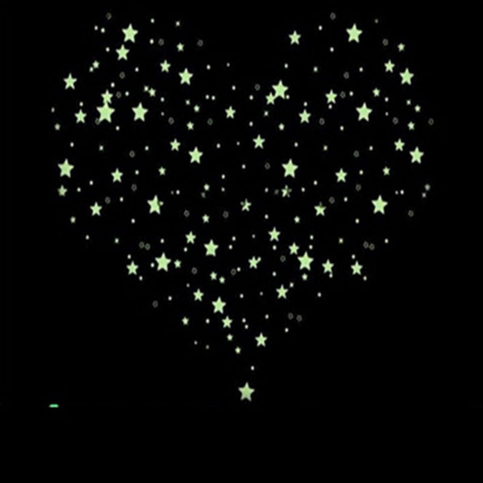 100pcs Wall Star Stickers Glow In The Dark Wall Stickers Decal Luminous For Kids Room Bar Home DIY
