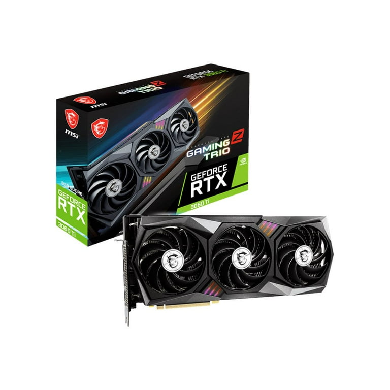 MSI GeForce RTX 3060 Ti GAMING Z TRIO 8G LHR - Graphics card - GF RTX 3060 Ti - 8 GB GDDR6 - PCIe 4.0 - HDMI, 3 x DisplayPort MSI GeForce RTX 3060 Ti GAMING Z TRIO 8G LHR - Graphics card - GF RTX 3060 Ti - 8 GB GDDR6 - PCIe 4.0 - HDMI, 3 x DisplayPort