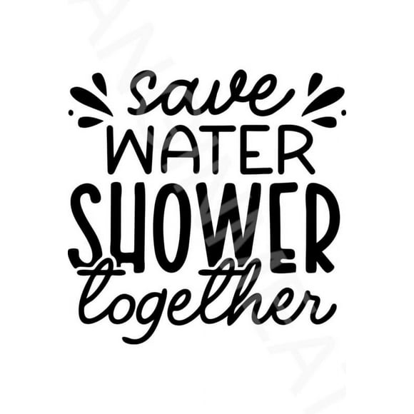 Size: 16" x 12" - Save Water Shower Together Funny Bathroom Sign Metal Sign