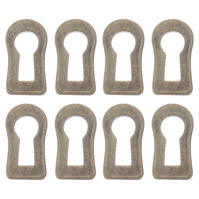 BRIGHTFUFU 10 piezas Cubierta de ojo de cerradura antigua Cubierta de ojo de teclado de metal Inserto decorativo Inserto de escudo placa