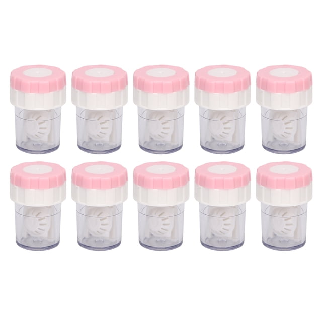 Manual Contact Lens Cleaner, 10pcs Portable Rotation Ergonomic Contact Lens Washer For Men For Office Blue,Pink,Orange