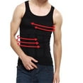 thumbnail image 3 of FOCUSNORM Mens Slimming Vest Body Shaper Slim Chest Belly Waist Compression Shirt S-XXL, 3 of 7