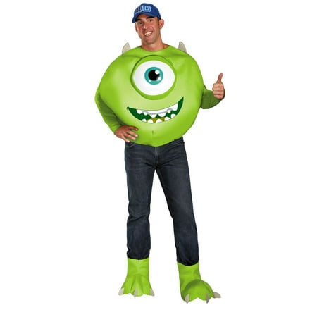 Green and White Monster Mike Wazowski Unisex Adult Halloween Costume
