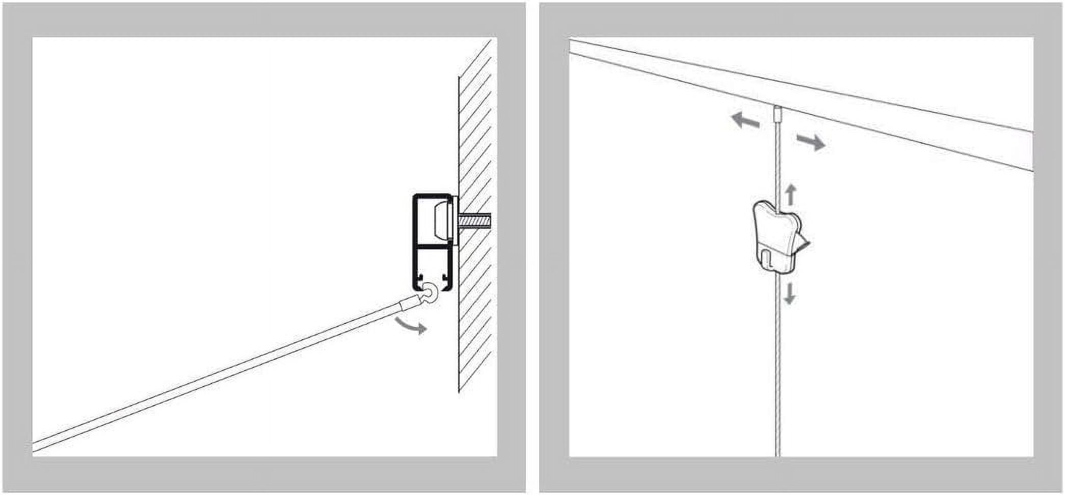 STAS Perlon Cord with Cobra - 4x 59 cord - Picture Hanging System - Photo Rail System - Hanging Cord - For Multiple STAS Rails