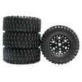 thumbnail image 4 of 4 Pcs 1/24 Pneus de Roue en Caoutchouc Pièce 1:24 pour Modèle Axial SCX24 Buggy Accessoires DIY Noir, 4 of 9