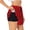Black, variant on Ladybug Dotted Print Women's Sports Shorts with Drawstring Elastic Waistband for Running, Yoga, Fitness-Medium