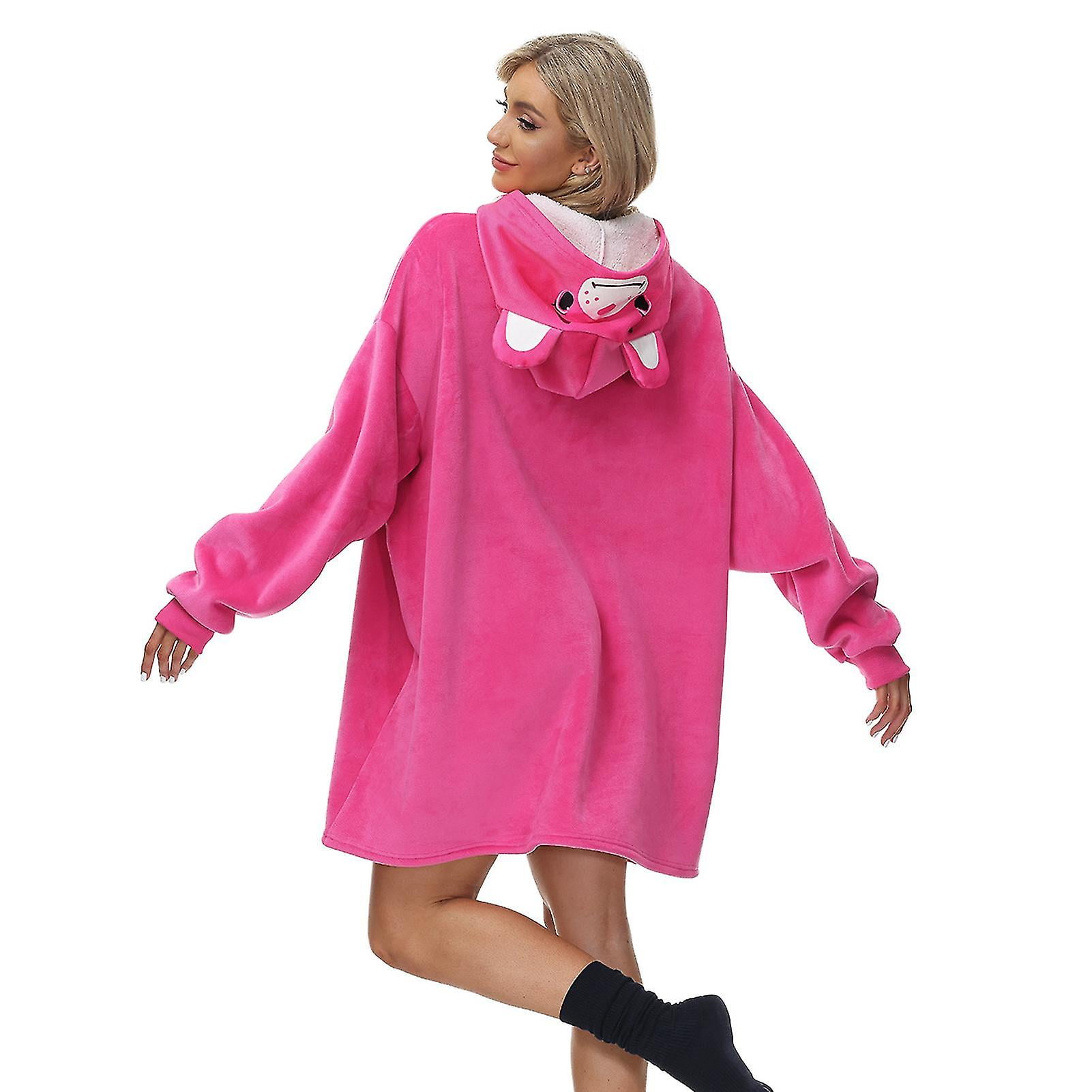 Care Bear Huggle Hoodie Wearable Blanket Huggle Oversized Sherpa Comfy Sweatshirt For Adults Walmart