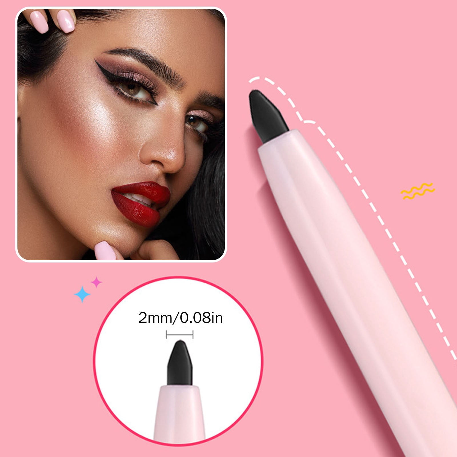 Pen Eye Makeup Remover Sticks Hold on Pretty Makeup The Creme Shop Highlight Cat Makeup Hard Candy Beauty Marker Cheese Mats for Making Cheese Make up Sharpeners Starlight