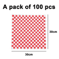 thumbnail image 2 of Checkered Dry Waxed Deli Paper Sheets, Paper Liners for Plastic Food Basket, Special for Wrapping Bread, 2 of 5