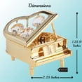 thumbnail image 7 of Matashi 24K Gold Plated Grand Piano Ornament – Valentine’s Day Gift for Her, Wife – Home Decorative Tabletop Showpiece, 7 of 7