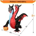thumbnail image 4 of DeeKom 8' Halloween Inflatable Two-heads Dragon Decorations, Blow up Outdoor Decor Build-in LED Lights, 4 of 8
