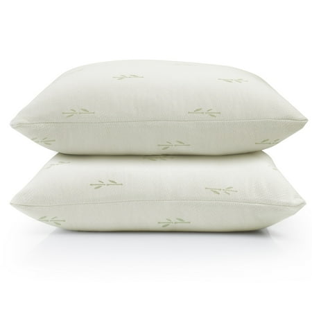 2 Pack Riley Collection Premium Bamboo Pillow Protectors By Home