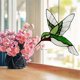 thumbnail image 4 of Bird Stained Glass Window Hanging Handmade Home Decor Bird Decoration, 4 of 5
