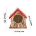 thumbnail image 4 of Hanging Wooden Bird House and Feeder for Outside, Squirrel Proof & Weatherproof, Easy to Fill with Bird Seed, Attracts Wild Birds, Ideal Gift, 4 of 7