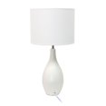 thumbnail image 2 of Lampe de table en céramique à base de quilles ovales de conception simple, 2 of 4