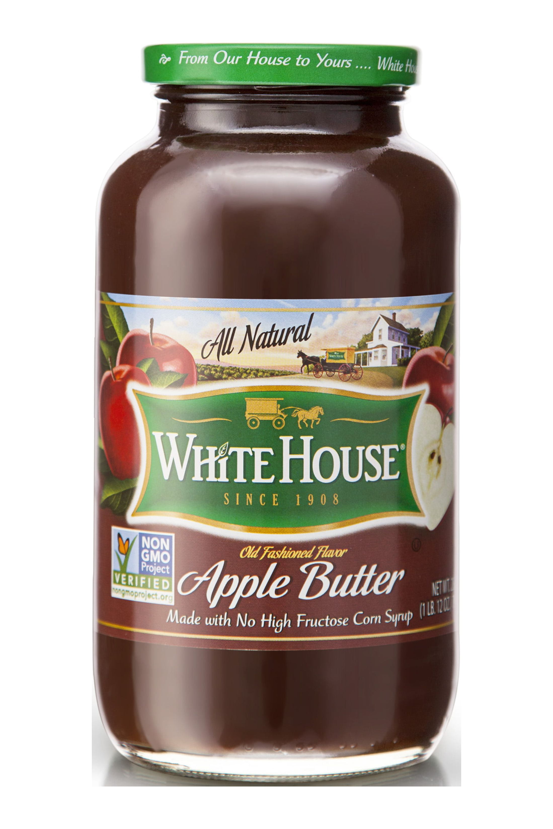 Natural Non-GMO White House Fruit Apple Butter, 28 oz Jar - Dairy and  Cholesterol Free Food - Walmart.com