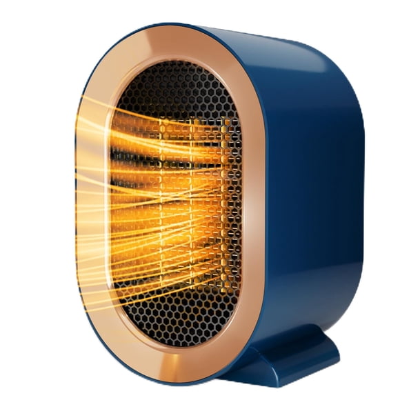Calentador portátil QQT, eléctrico, de bajo consumo, azul
