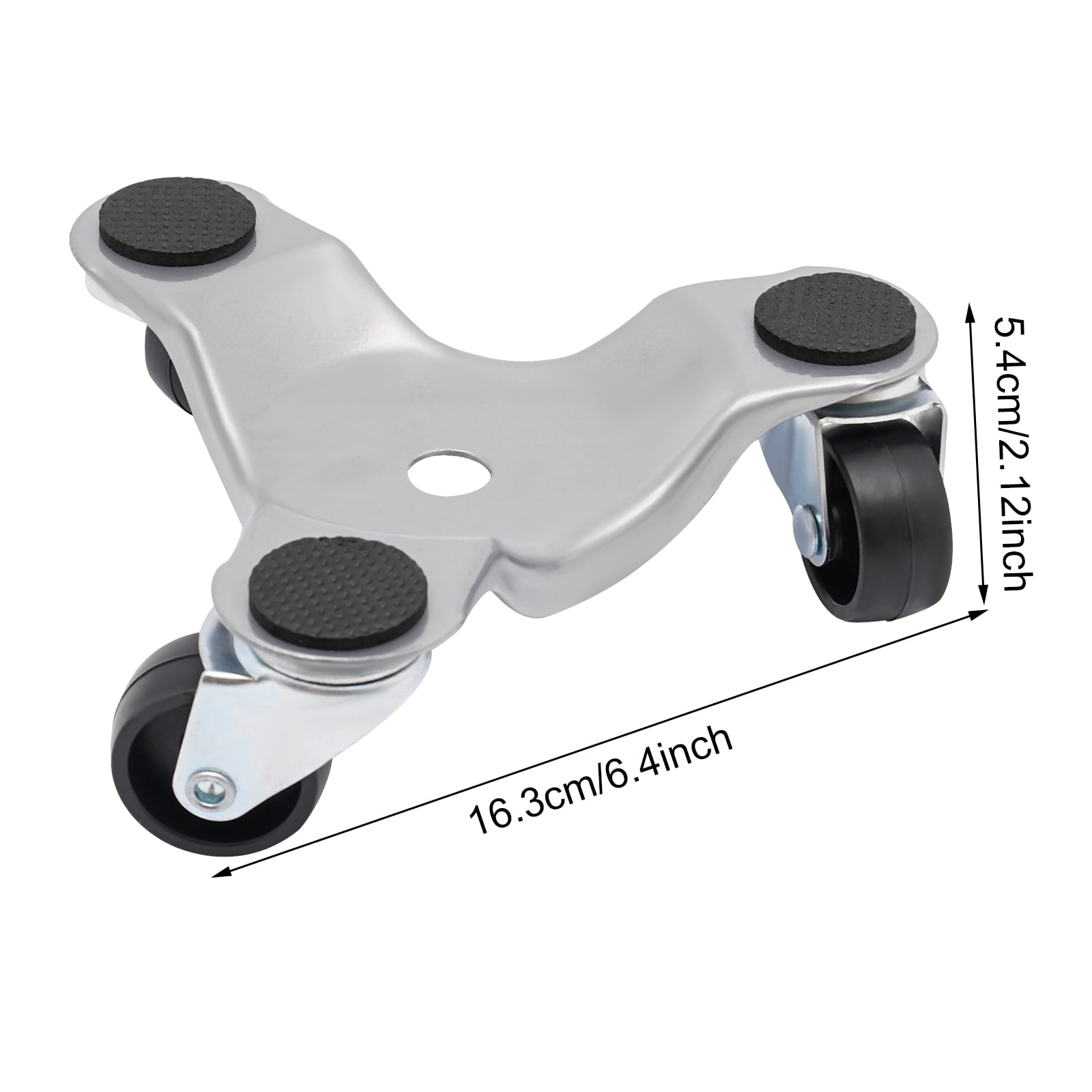 Heavy-Duty Rolling Furniture Dolly with 360° Rotatable Wheels, 661 lbs Capacity, Smooth Surface and Pre-Drilled Hole for Easy Furniture Moving