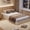 Cream White, variant on Twin Size Minimalist Fluted Wooden Platform Bed Frame, Sturdy, Noise-Free, Easy Assembly, Low Profile, Space-Saving Storage