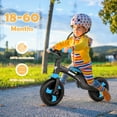 thumbnail image 7 of FONIRRA Kids 5-in-1 Bicycle, Foldable Kids Balance Bike with Removable Pedals and Detachable Auxiliary Wheels for 18-60 Months Boys & Girls, Blue, 7 of 7