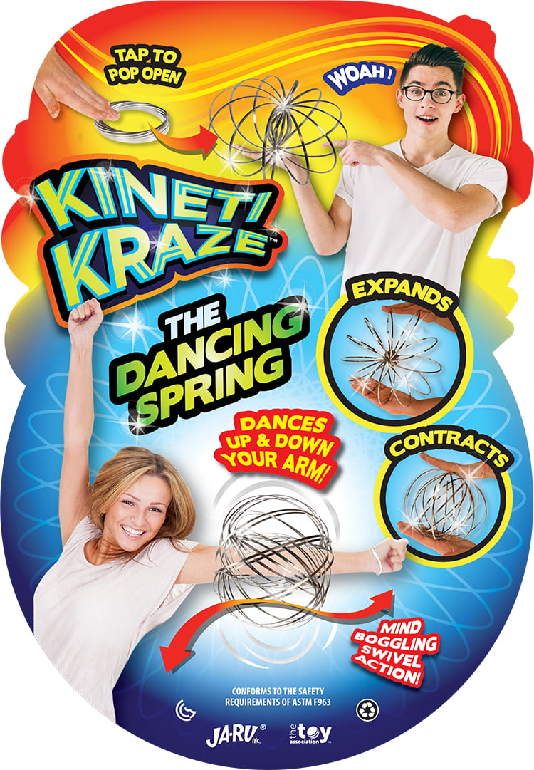 KINETI KRAZE THE DANCING SPRING Dances up and down your arm Entertains NEW 