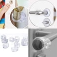 thumbnail image 2 of YUANOU 4 Pcs Butée de Porte Transparente en Gel de Silice Poignée de Porte Tampon de Protection Murale Bouton de Porte Pare-Chocs Murs Protection de Meubles, 2 of 6