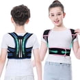 thumbnail image 1 of Corrector de postura profesional Lexniush para niños. Soporte de espalda ajustable para adolescentes, niños y niñas. Soporte para la columna vertebral debajo de la ropa para mejorar la postura encorva, 1 of 5