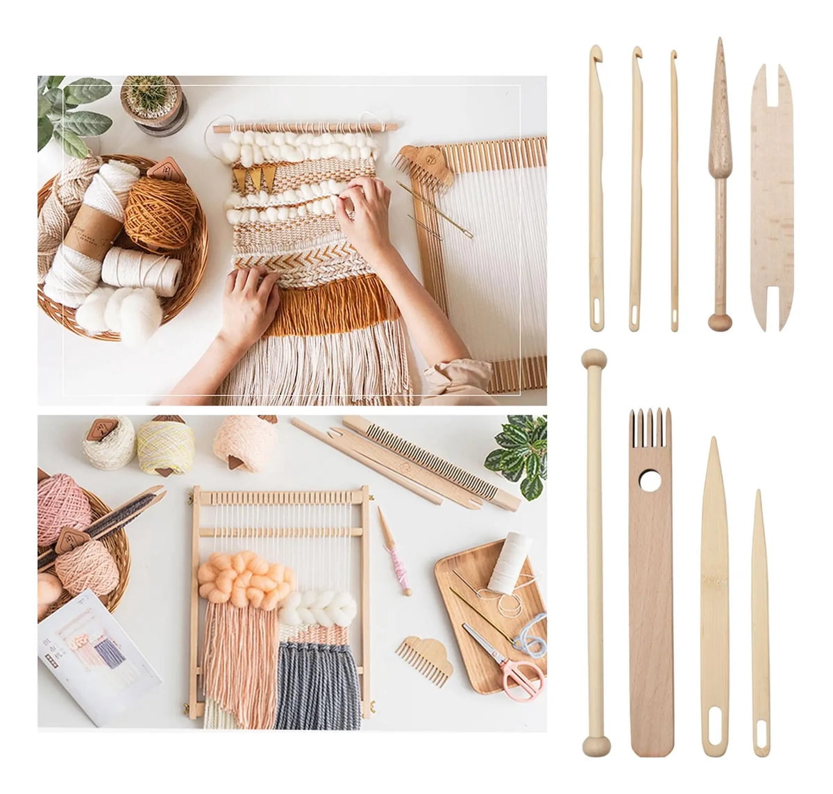 Knitting machine 9x knitting needles crochet hook