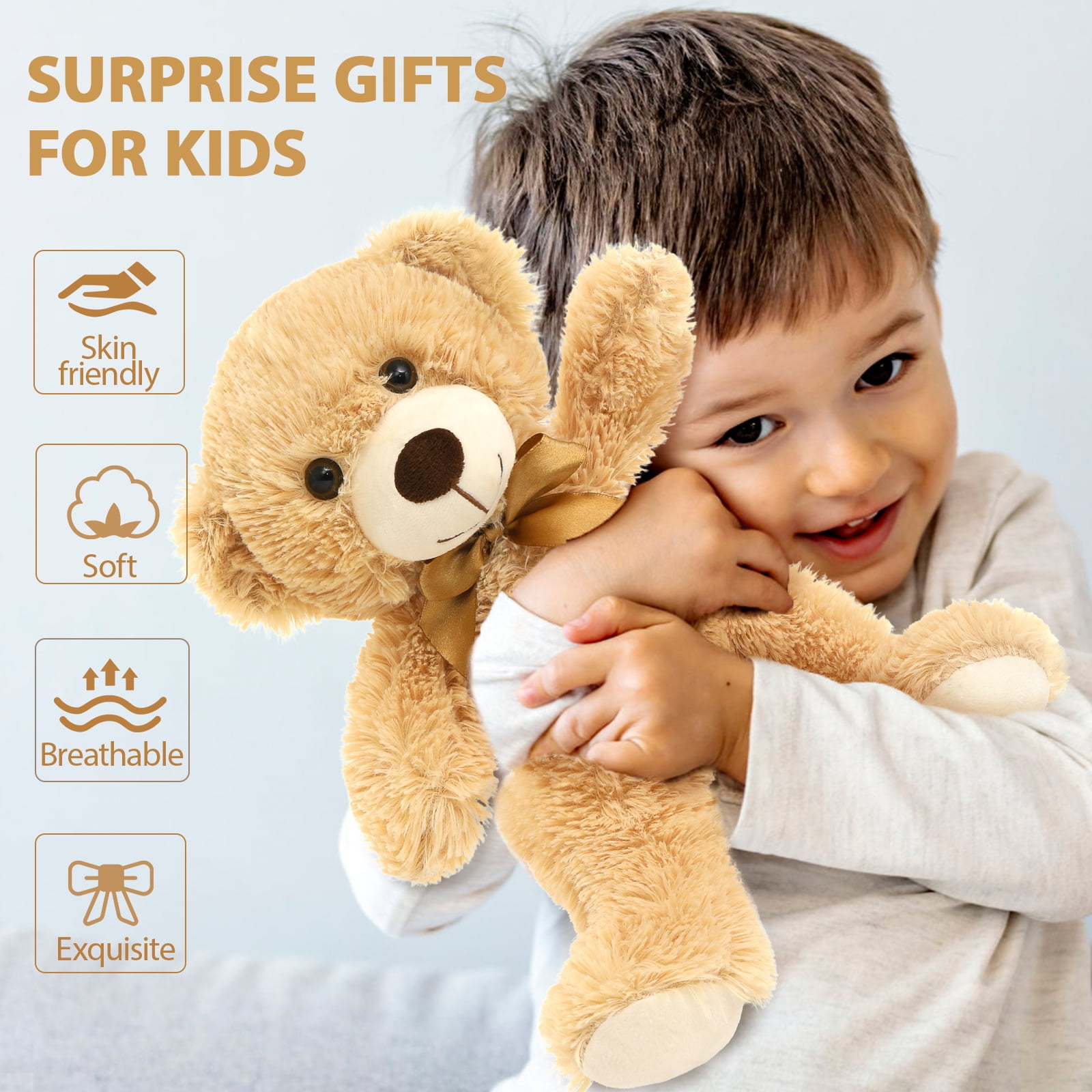 MorisMos 6 Packs Teddy Bear Baby Shower Bulk Teddy Bear Stuffed Animals
