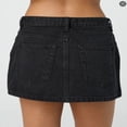 thumbnail image 4 of LYMAYTER Fashion Denim Skirt for Women Summer High Waisted Stretch Casual Jean Mini Skirt with Pockets S-L, 4 of 10