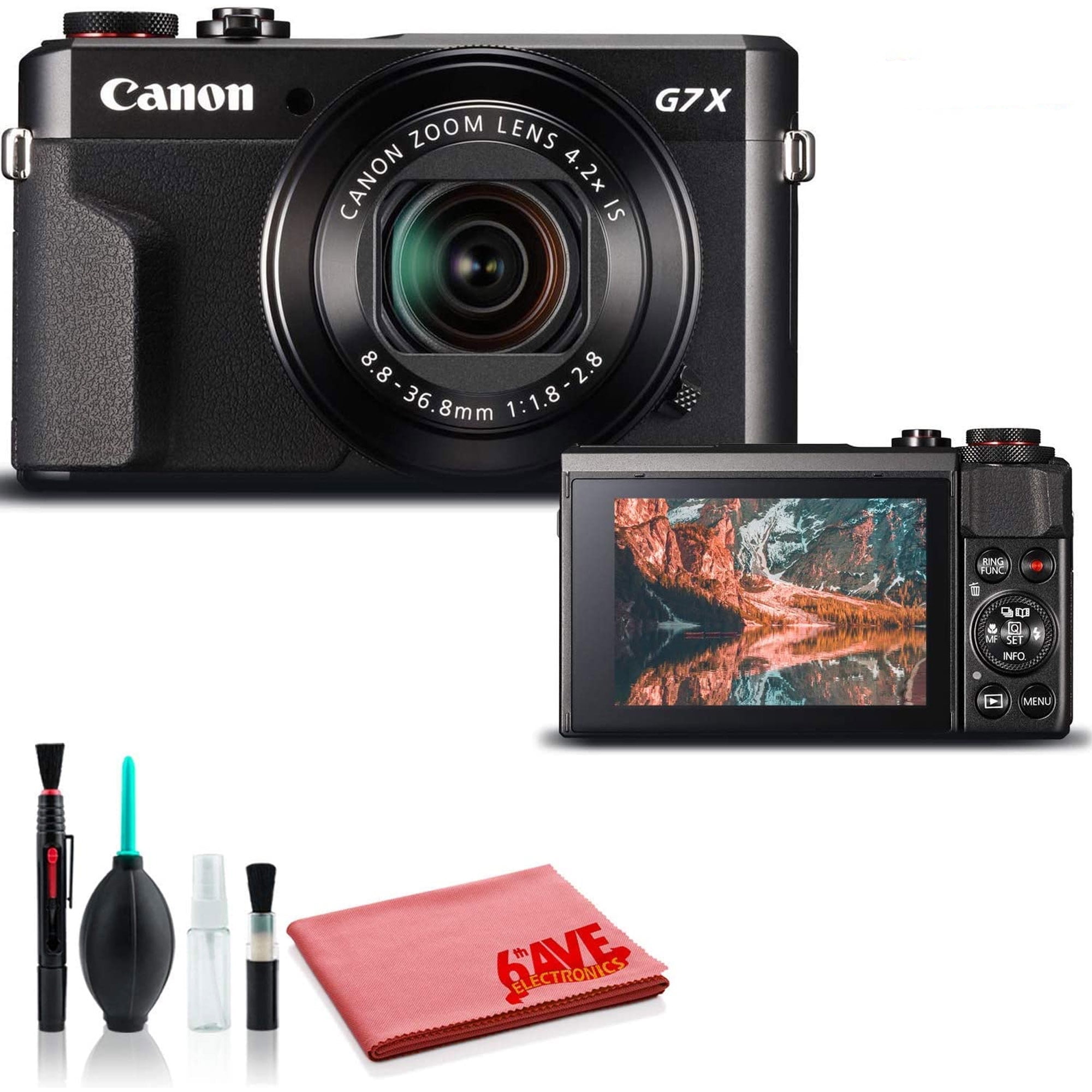 Canon PowerShot G7 X Mark II with Flip Screen (Black Canon PowerShot G7 X Mark II with Flip Screen (Black
