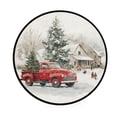 thumbnail image 2 of 36.2 Inch Round Floor Mat Truck with Christmas Decorations Carpet Decor Rug for Living Room Bedroom, 2 of 6