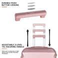 thumbnail image 2 of Hikolayae Rachel Collection Hardside Spinner Luggage Sets in Rose Gold, 3 Piece - TSA Lock, 2 of 9