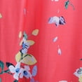 thumbnail image 3 of Vestido corto floral Sunnimix cuello redondo manga corta Rojo XXL, 3 of 8